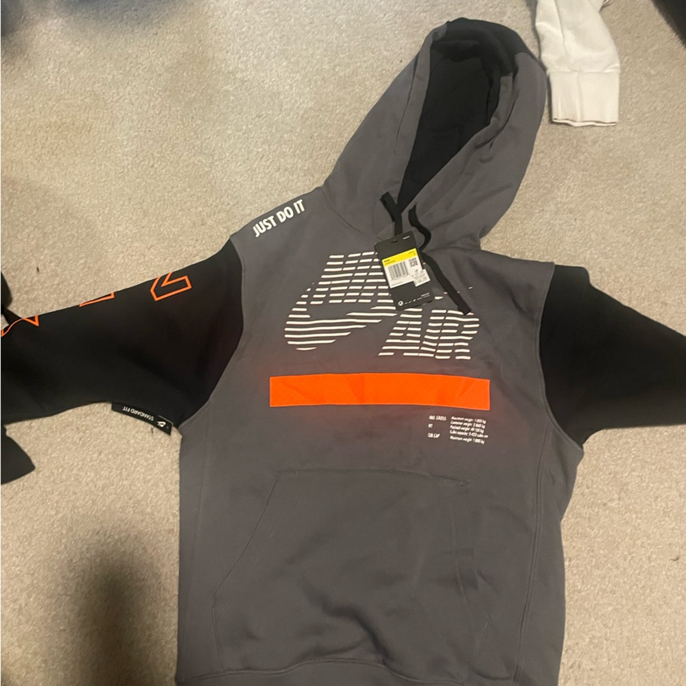 Nike Hoodie grey and orange